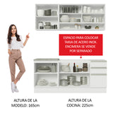 Combo de Cocina Modular Madesa Glamy 180cm BB