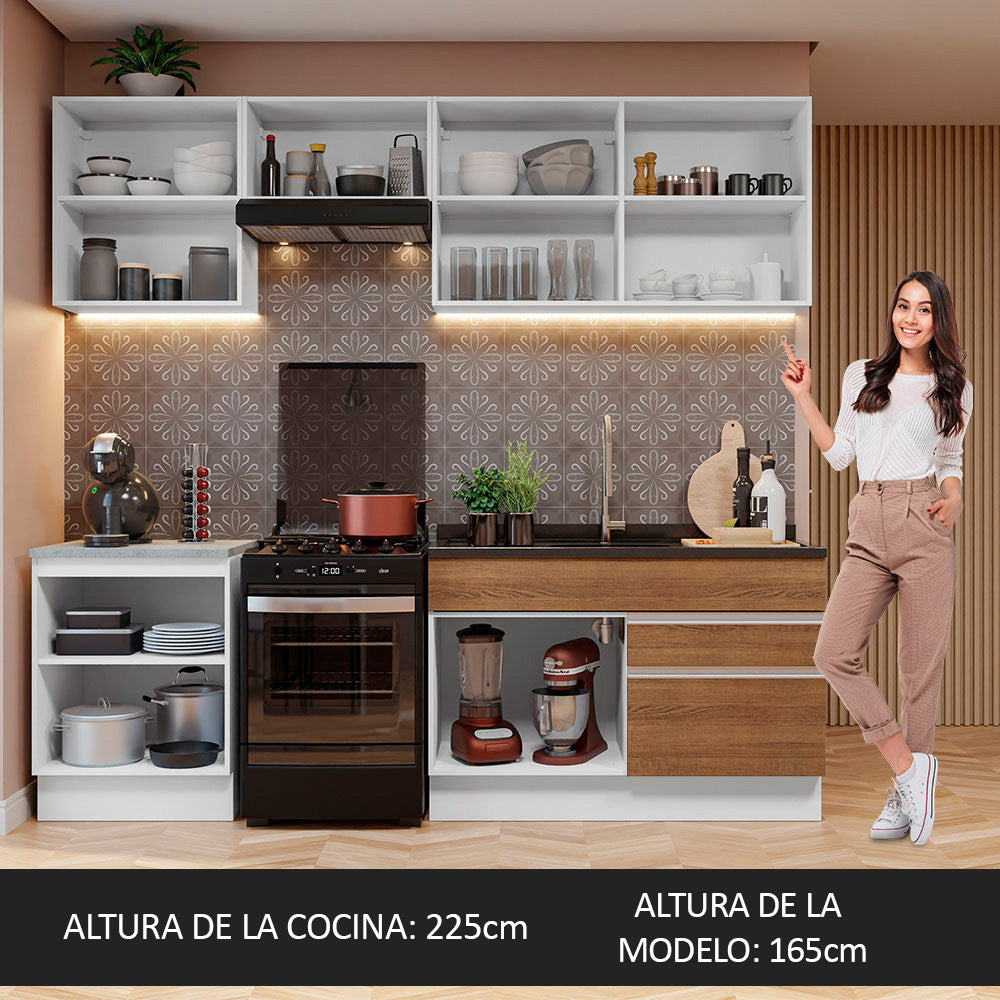 Combo completo de Cocina Madesa 08 Glamy 240cm