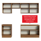 Combo completo de Cocina 240 cm 7 Puertas Sin Mesada Marrón Glamy Madesa 09