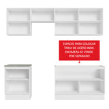 Combo completo de Cocina Madesa 09 Glamy 240cm - Blanco/Marrón