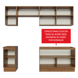 Combo completo de Cocina 240cm Glamy Madesa 10 Marrón/Blanco