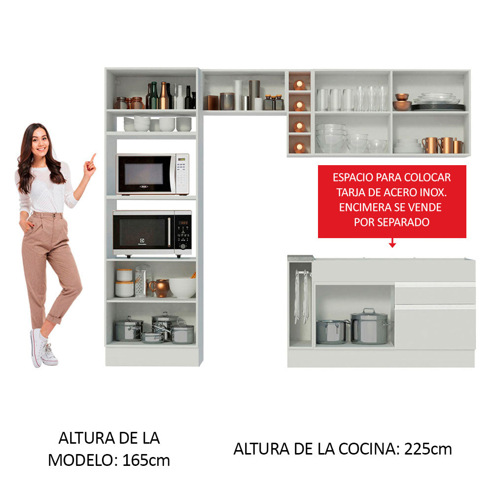 Combo completo de Cocina Madesa Jade 270cm BB 09