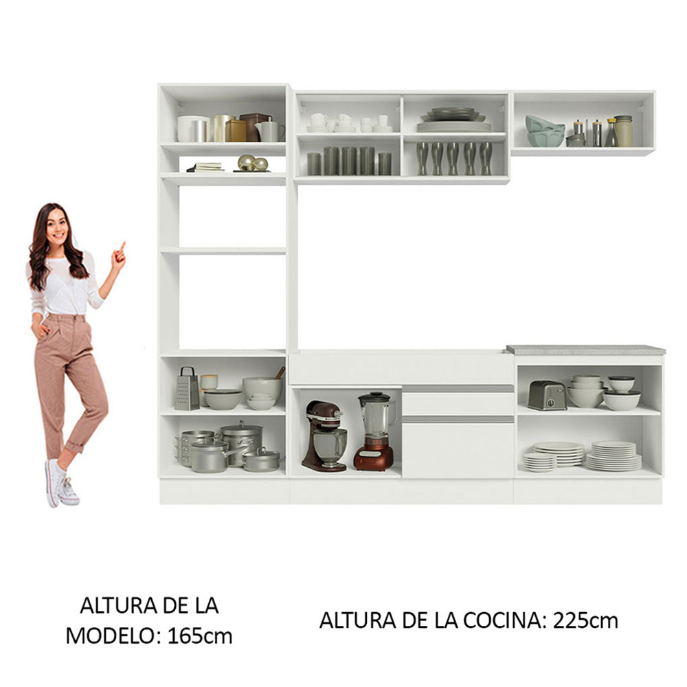 Combo completo de Cocina 270cm Glamy Madesa 10