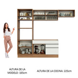 Combo completo de Cocina 270cm Glamy Madesa 11