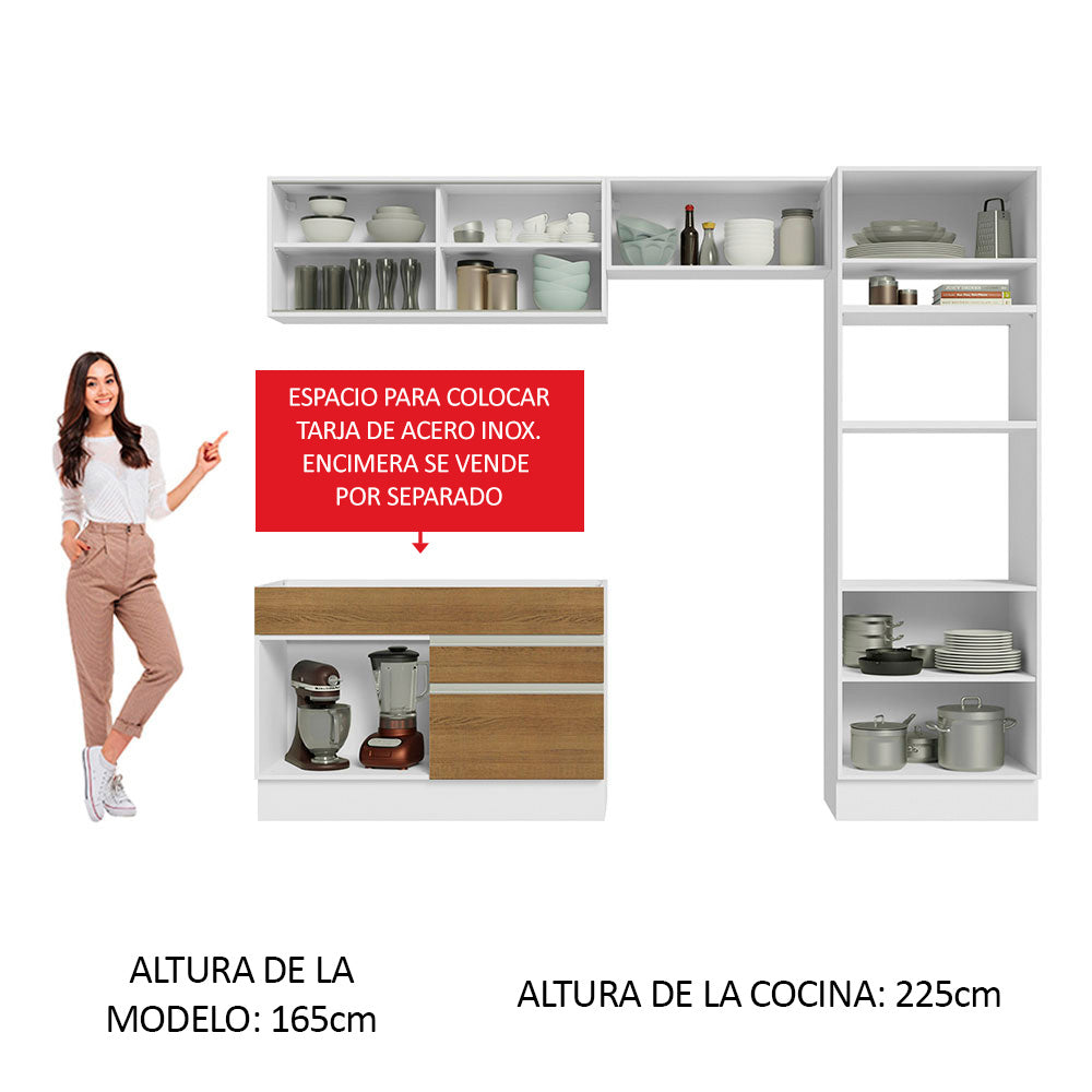 Combo completo de Cocina 270cm Glamy Madesa 12