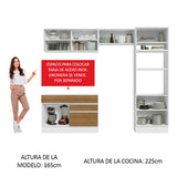 Combo completo de Cocina 270cm Glamy Madesa 12