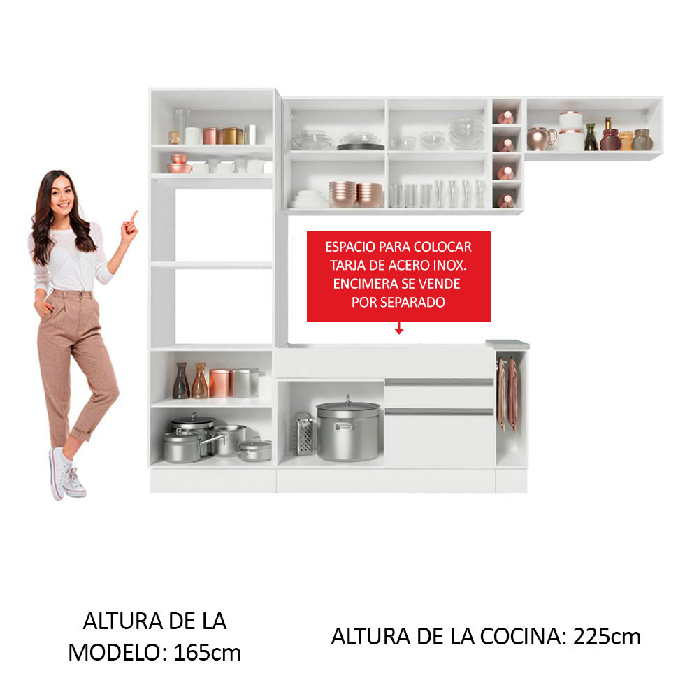Combo completo de Cocina Madesa Safira 290cm BB 04