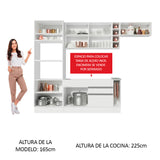Combo completo de Cocina Madesa Safira 290cm BB 04