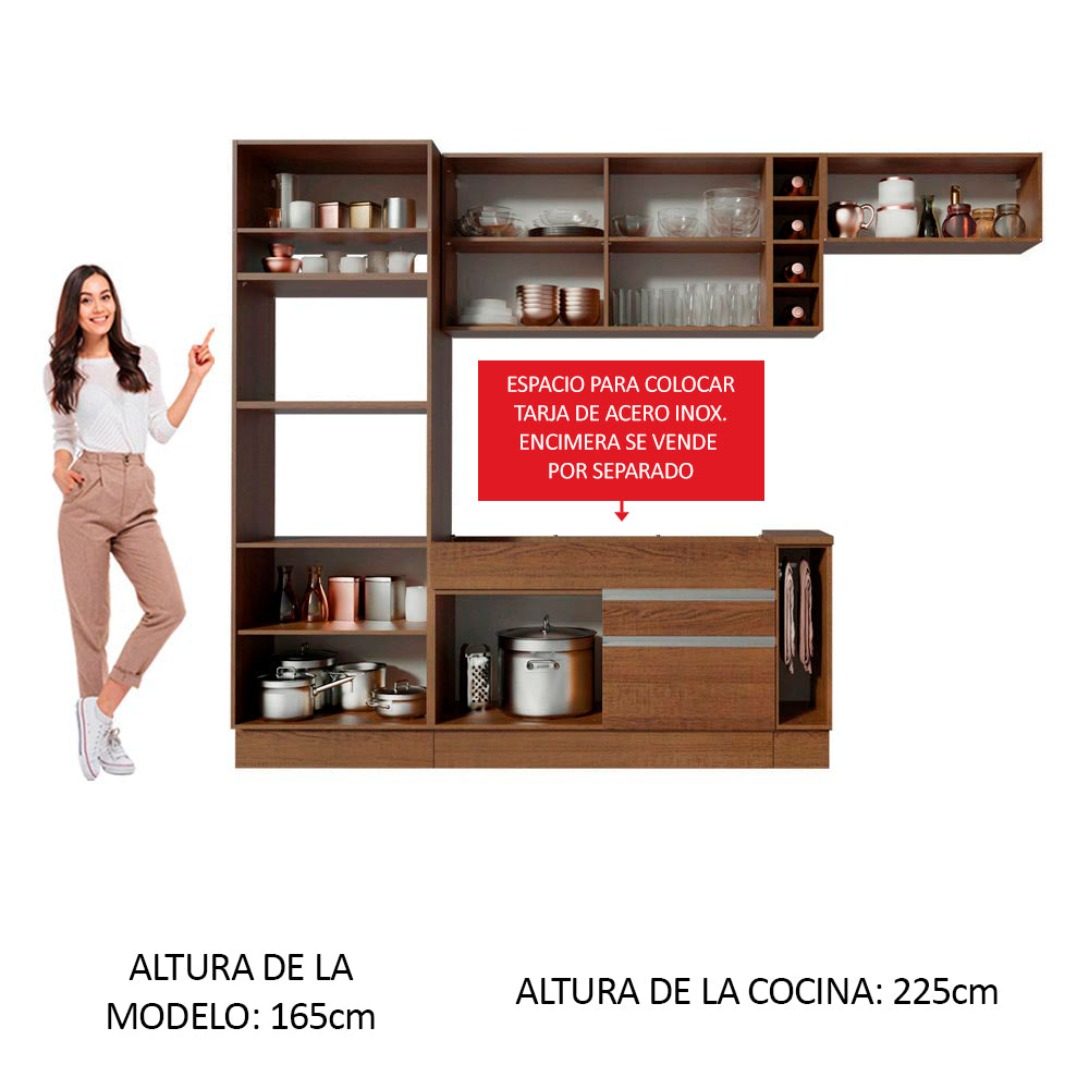Combo completo de Cocina Madesa Safira 290cm MM 04