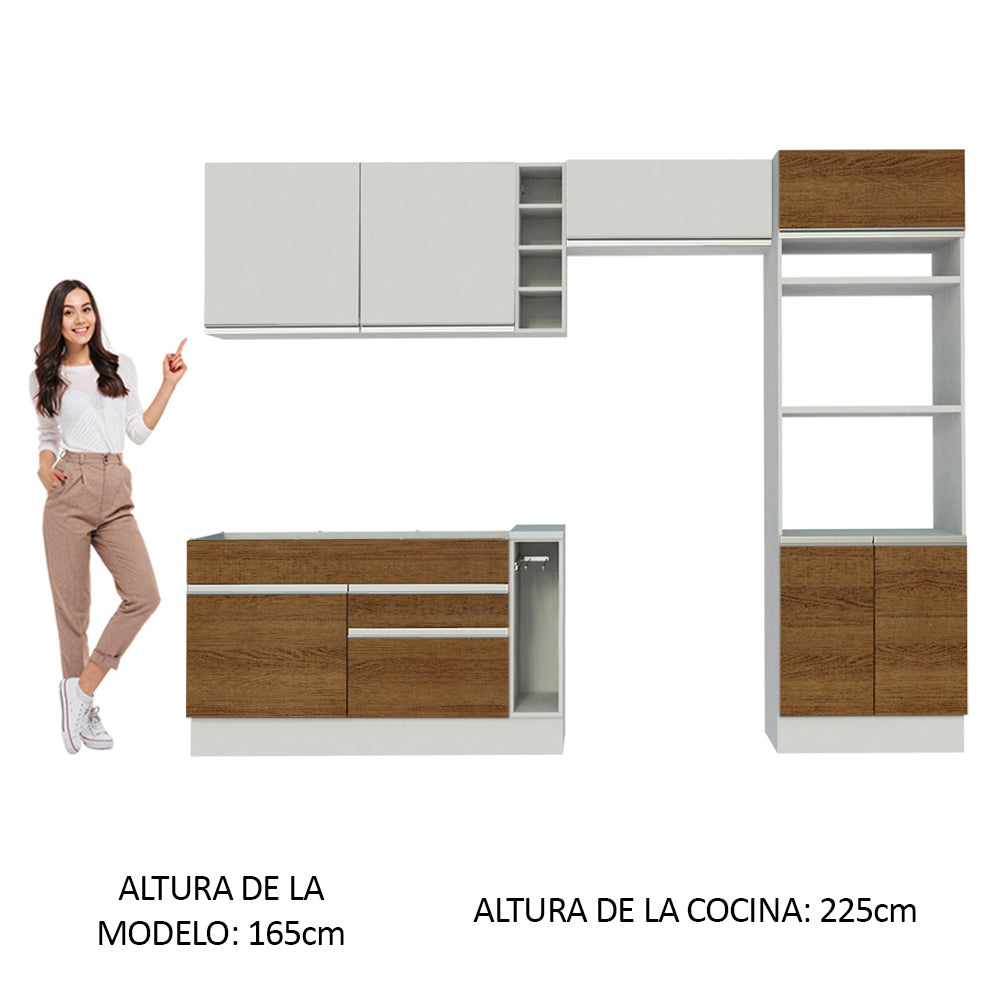 Combo completo de Cocina Madesa Glamy 290cm MB 02