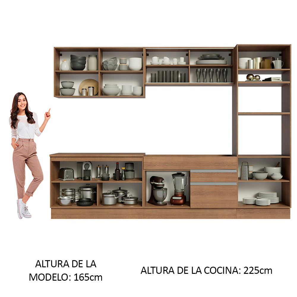 Combo completo de Cocina 310cm Glamy Madesa 01
