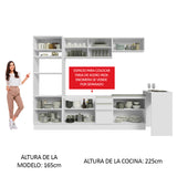 Combo completo de Cocina Madesa Glamy 315cm BB 01