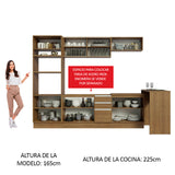 Combo completo de Cocina Madesa Glamy 315cm MM 01