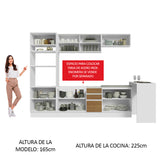 Combo completo de Cocina Madesa Glamy 315cm BM 01