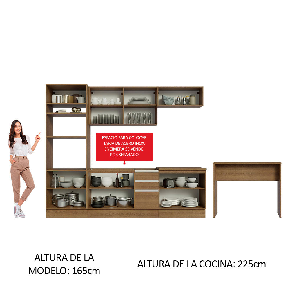 Combo completo de Cocina Madesa Glamy 315cm MM 02
