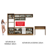 Combo completo de Cocina Madesa Glamy 315cm MB 02