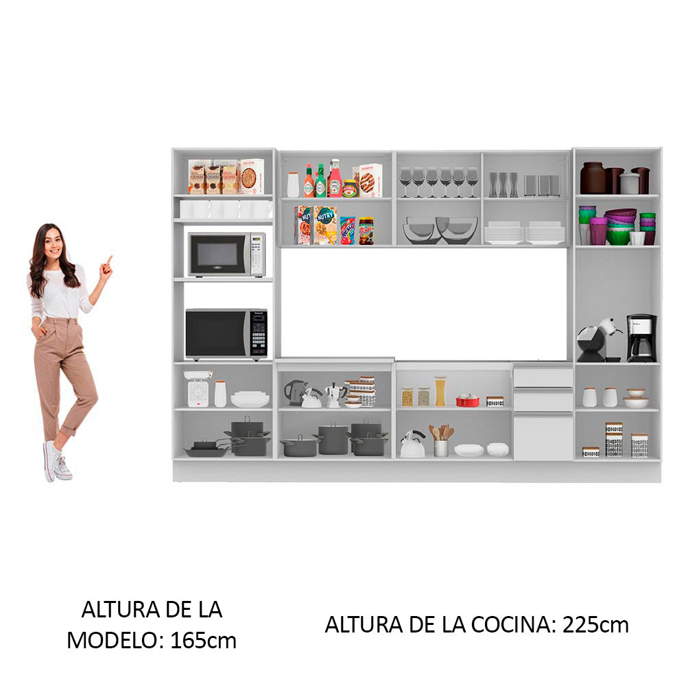 Combo completo de Cocina Madesa 330cm OlimBacha 02