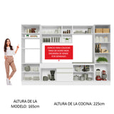 Combo completo de Cocina 330cm Glamy Madesa 03 - Blanco