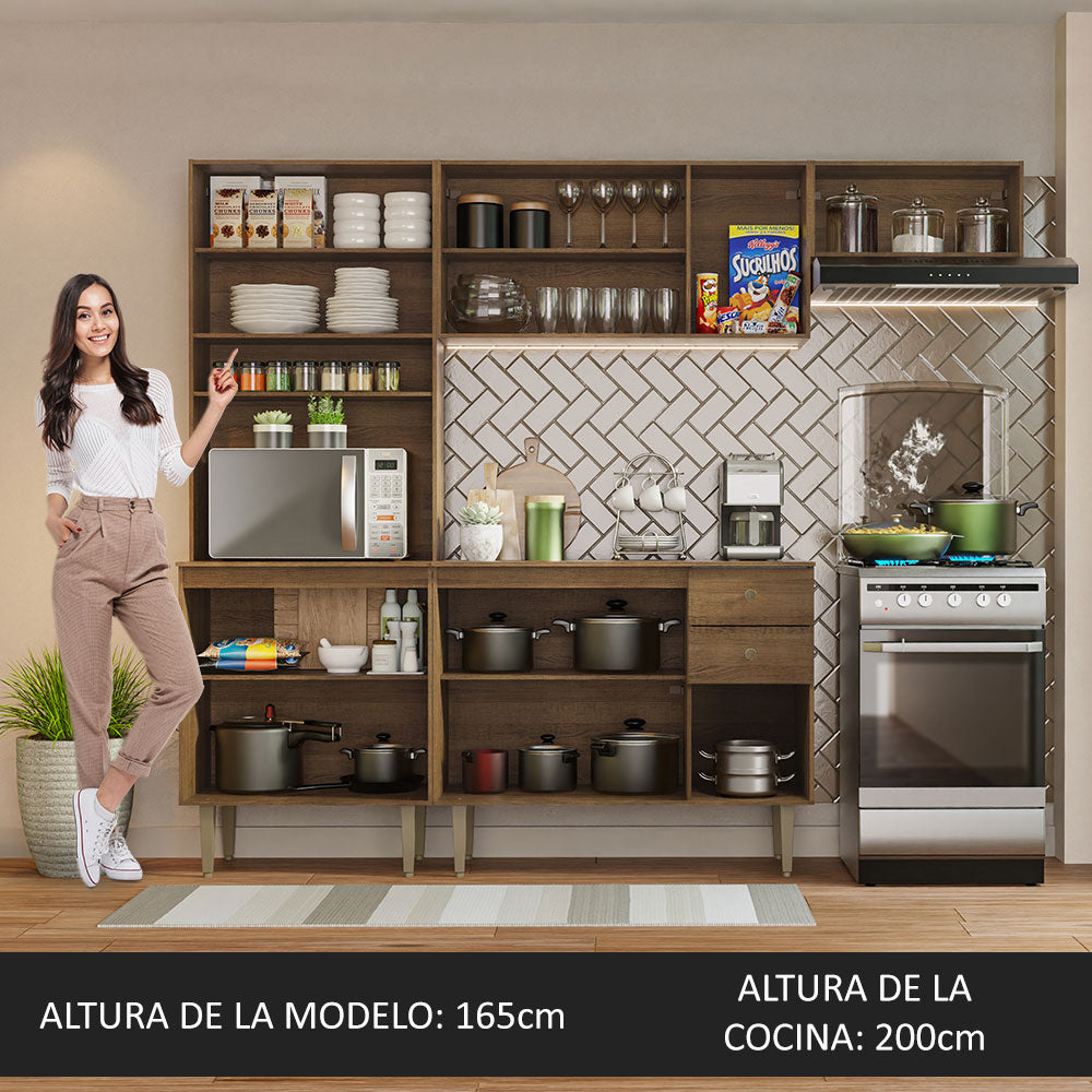 Combo completo de Cocina Madesa Gourmet 235cm MM 01