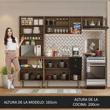 Combo completo de Cocina Madesa Gourmet 235cm MN 02