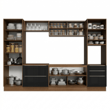 Combo completo de Cocina 320 cm Marrón/Negro Lux Madesa 08