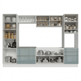 Combo completo de Cocina 320 cm Blanco/Gris Lux Madesa 08