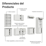 Combo completo de Cocina con Cristalero 340 cm Madesa Lux BB 02
