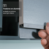 Combo Completo de Cocina Flotante 300 cm Gris Nice Madesa 04