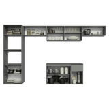 Combo completo de Cocina 340 cm, Flotante Gris Nice 02