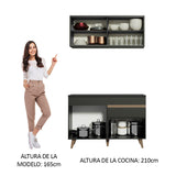 Combo de Cocina Compacta 120cm Reims Negro 01