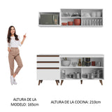 Combo de Cocina Compacta 180cm Reims Blanco 01