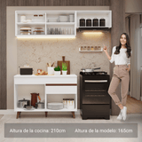 Combo de Cocina Madesa Reims 190cm BB 05