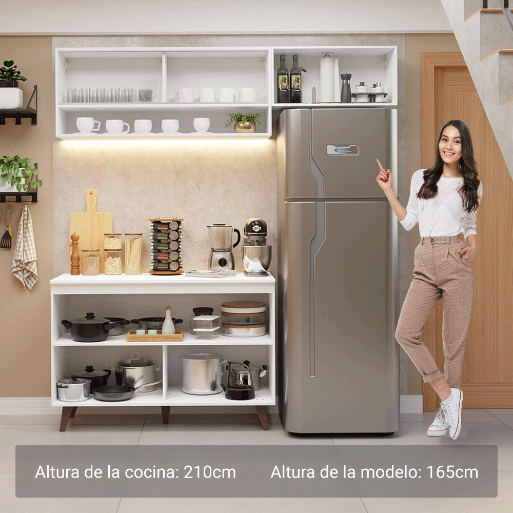 Combo de Cocina Madesa Reims 190cm BB 07