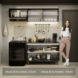 Combo de Cocina Madesa Reims 190cm NN 08