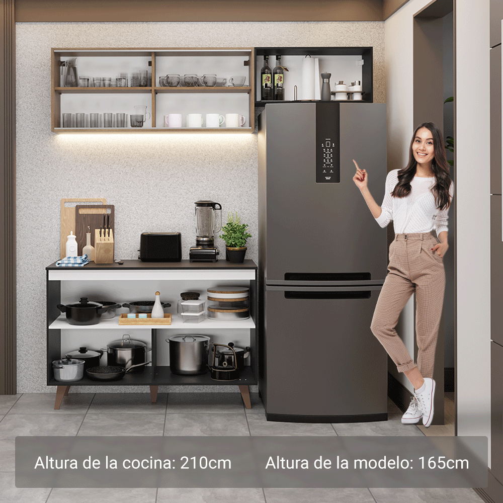 Combo de Cocina Madesa Reims 190cm NM 09
