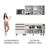 Combo de Cocina Madesa Reims 200cm Blanco 01