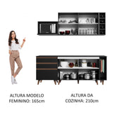Combo de Cocina Madesa Reims 200cm NN 01