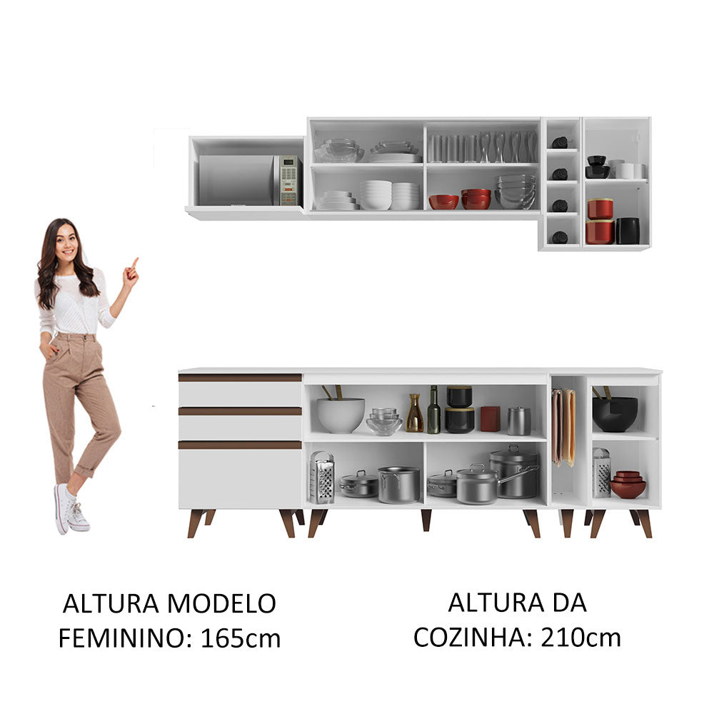 Combo completo de Cocina Madesa Reims 235cm BB 01