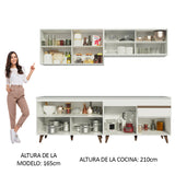 Combo completo de Cocina Madesa Reims 240cm BB 01
