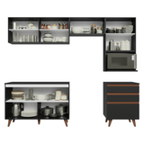 Combo de Cocina 250 cm Reims Negro 08