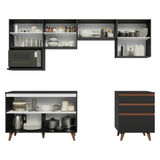 Combo de Cocina 250 cm Reims Negro 09