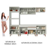 Combo completo de Cocina 260 cm Reims Blanco 02