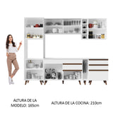 Combo completo de Cocina 260cm Blanco Reims Madesa 04