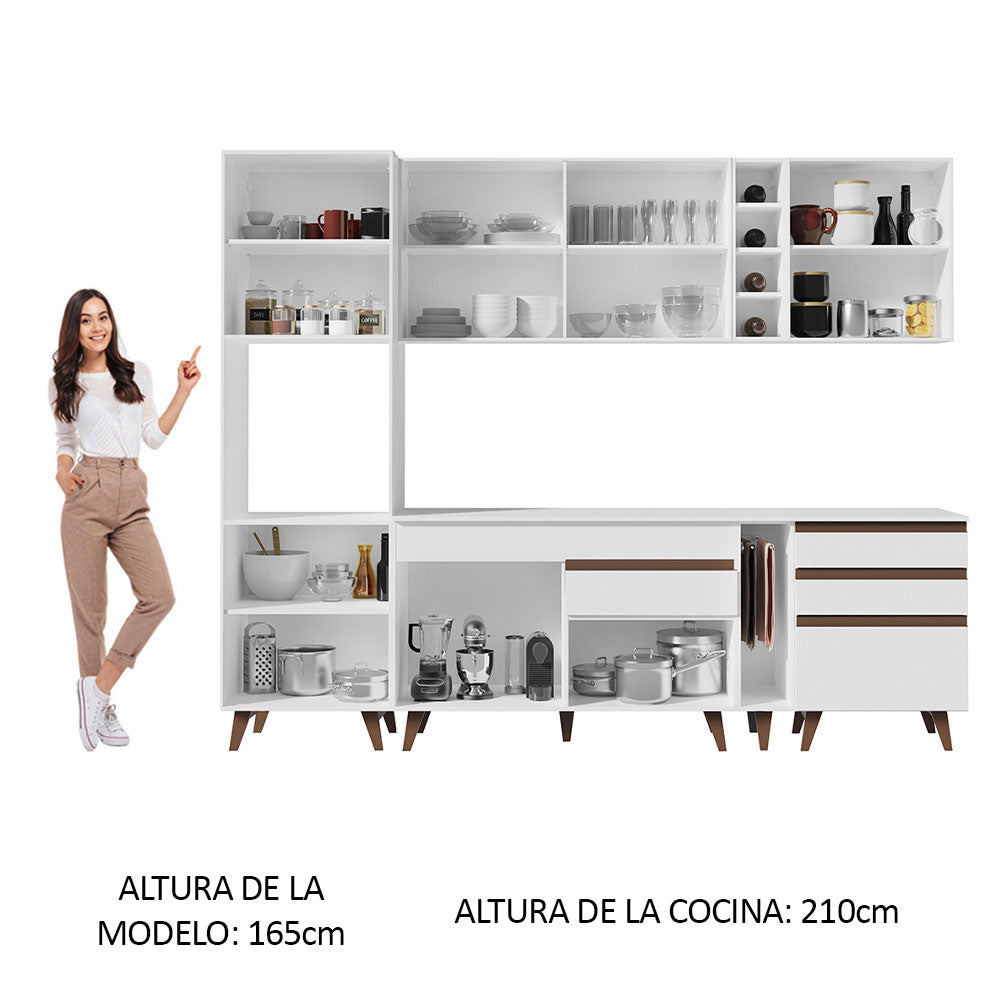 Combo completo de Cocina 260cm Blanco Reims Madesa 05