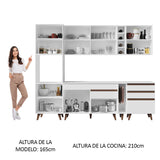 Combo completo de Cocina 260cm Blanco Reims Madesa 05