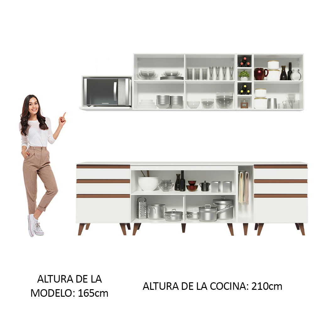 Combo completo de Cocina Madesa Reims 260cm BB 06