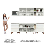 Combo completo de Cocina Madesa Reims 260cm BB 06