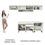 Combo completo de Cocina 260 cm Reims Blanco 11