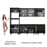 Combo completo de Cocina Madesa Reims 270cm NN 02