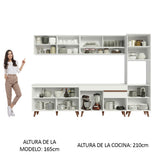 Combo Completo de Cocina 300 cm Blanco Reims Madesa 02